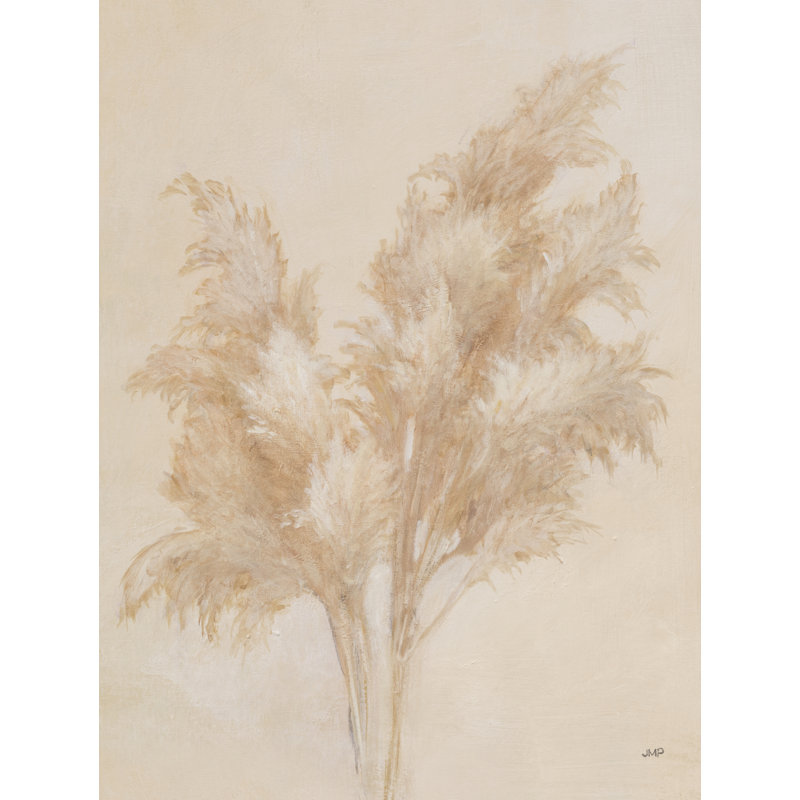 «Pampas Glow I Crop» par Julia Purinton - reproduction, Impression avec cadre érable, Non, H 16 po x l 12 po x P 1,25 po