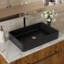 Lavabo de salle de bain rectangulaire en céramique 16 "Go Peak Track