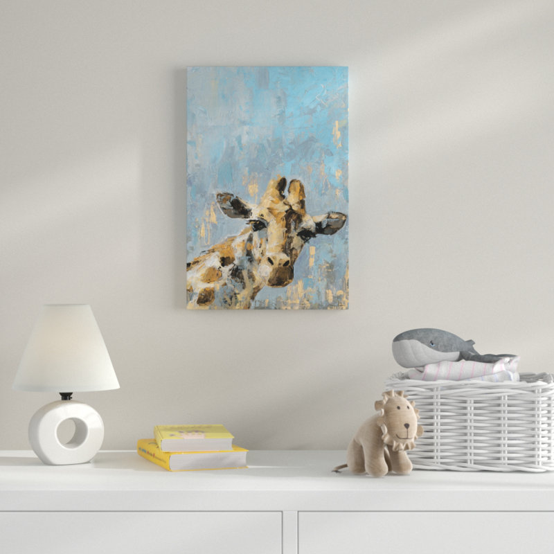 «Oh Giraffe», reproduction sur toile tendue, H 30 po x l 20 po x P 1,5 po