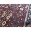 Tapis rouge et bleu noué à la main de haute qualité