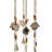 Kisha Metal Birdhouse Indoor Outdoor Bronze Windchime with Glass Beads and Bells