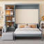 Lit escamotable mural avec canapé et tablettes Murphy-1361190887
