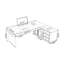 Bureau d'angle moderne moderne en métal-692778415