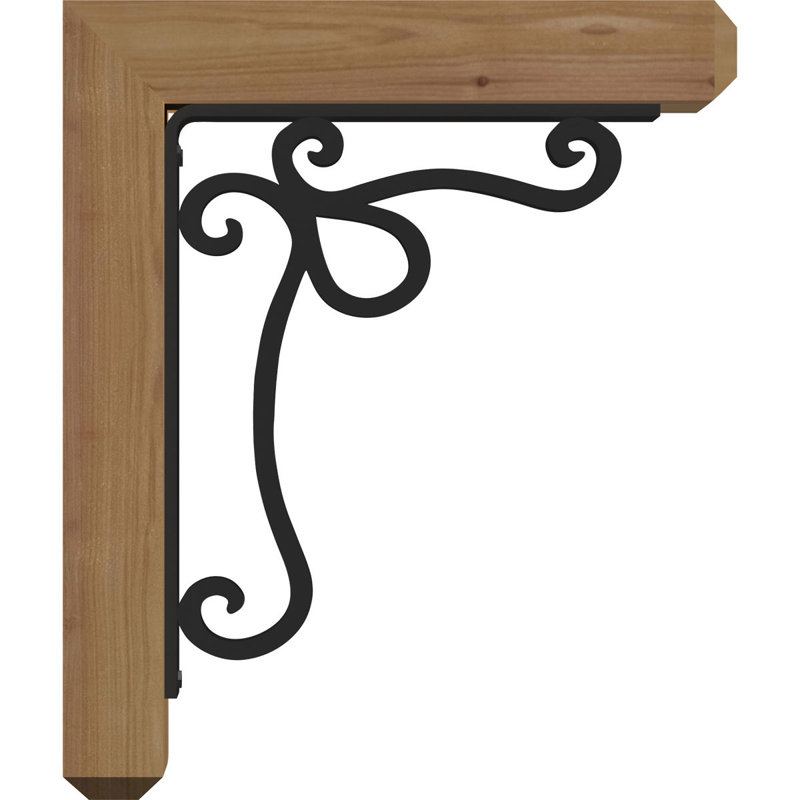 Support triple Ironcrest de 4 po d'épaisseur Orleans, H 20 po x P 18 po, Cèdre rouge de l'Ouest l 3 1/2 po x T 4 po (lisse