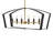 40" 6-Light Candle Open Frame Linear Chandelier-142960120