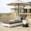 Chaise longue en bois massif d'acacia avec dossier réglable et coussin confortable-270418721-270418726