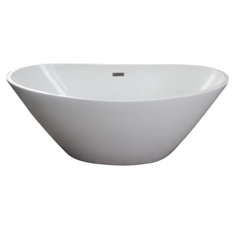 67.25'' x 30.75'' Soaking Acrylic Bathtub, Oil Rubbed Bronze