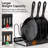 Expandable Pot Pan Lid Organizers inside Cabinet, 10 Divider