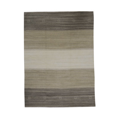 Gabbeh Wool Striped Area Rug