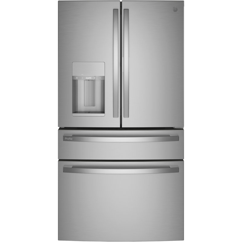 GE Profile 22.4 Cu. Ft. Smart Counter-Depth Fingerprint Resistant 4-Door French-Door Refrigerator with Door In Door