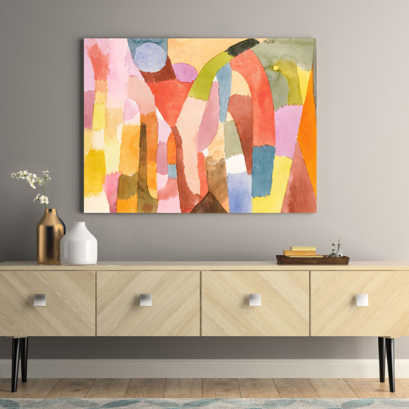 Movement Of Vaulted Chambers by Paul Klee - Wrapped Canvas Painting, 70cm H x 100cm W x 4cm D