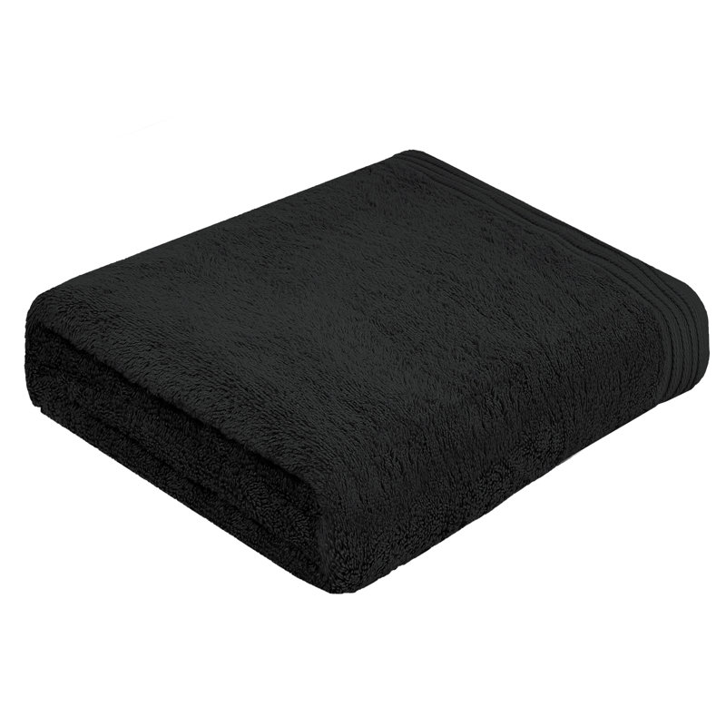 Cecille Midweight Bath Sheet, Black