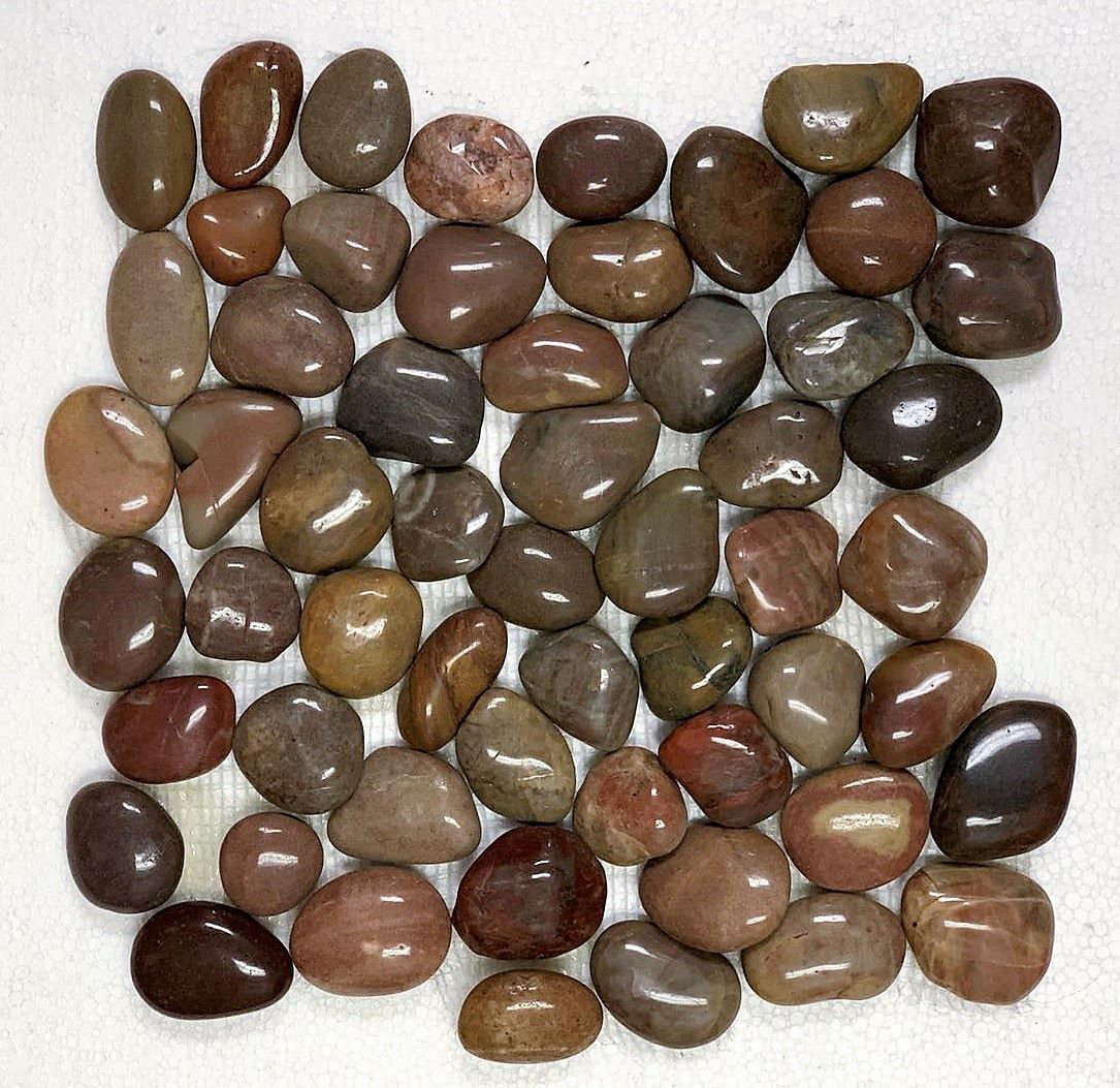 Nesttile Red Polished Pebble Mosaic | Wayfair