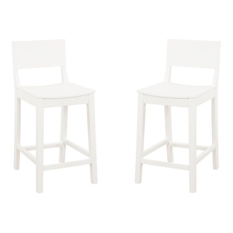 Tabouret de bar 30 po Yalingup, Blanc, Tabouret de comptoir (siège d'une hauteur de 24 p