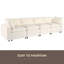 Canapé modulaire rembourré avec espace de rangement, ports de charge USB, charge sans fil et haut-parleur Bluetooth intégré dans les bras, canapé modulaire pour le salon-204631008