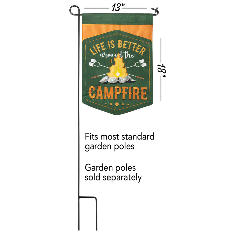 Double Sided Polyester Garden Flag, 18" H x 13" W