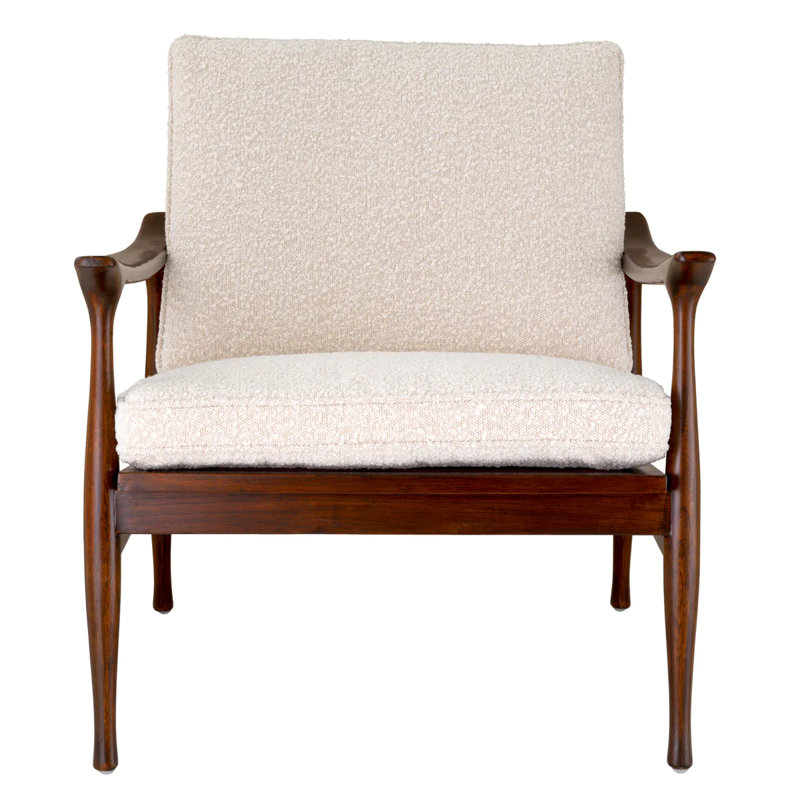 Manzo Armchair, Brown, Brown
