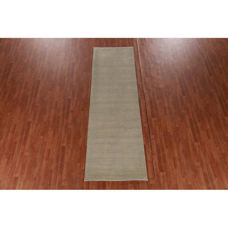 Tapis persan vert Gabbeh 3 x 10