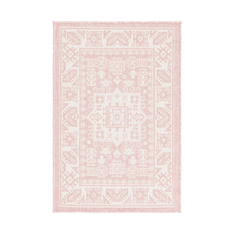 Tapis rose d'intérieur / extérieur Danera, Rectangle 2 pi x 3 pi 1 po