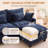 113" W 4 - Piece Chenille Sectional-1829924999