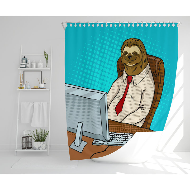 Eljona Polyester Shower Curtain
