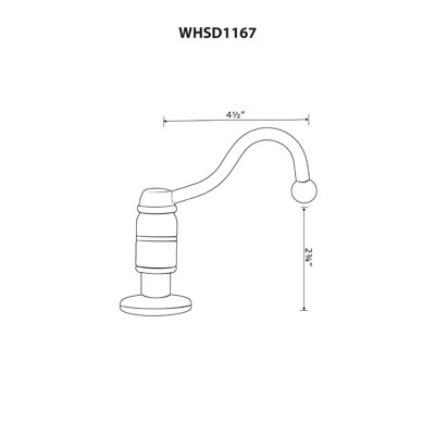 Whitehaus Beluga Solid Soap & Lotion Dispenser