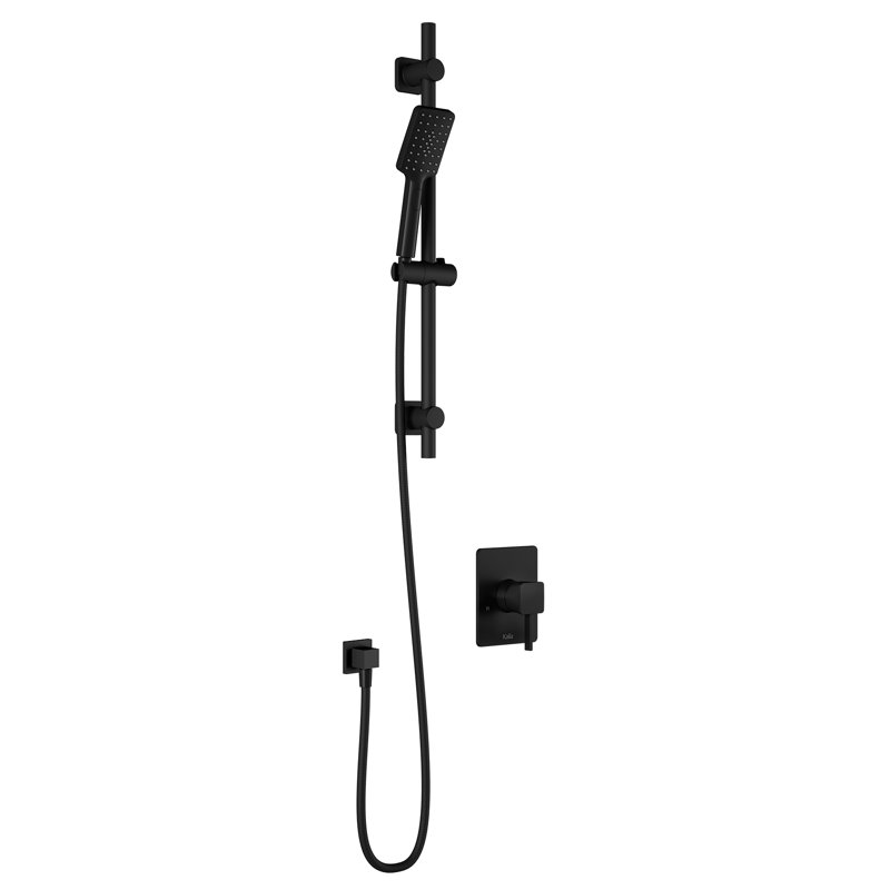 Sobrio All-In-One Kit with Rough in-Valve, Matte Black 