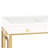 Slaystation Skylar Vanity Desk with 3 Drawers, Makeup Desk with Golden Colored Metal Legs