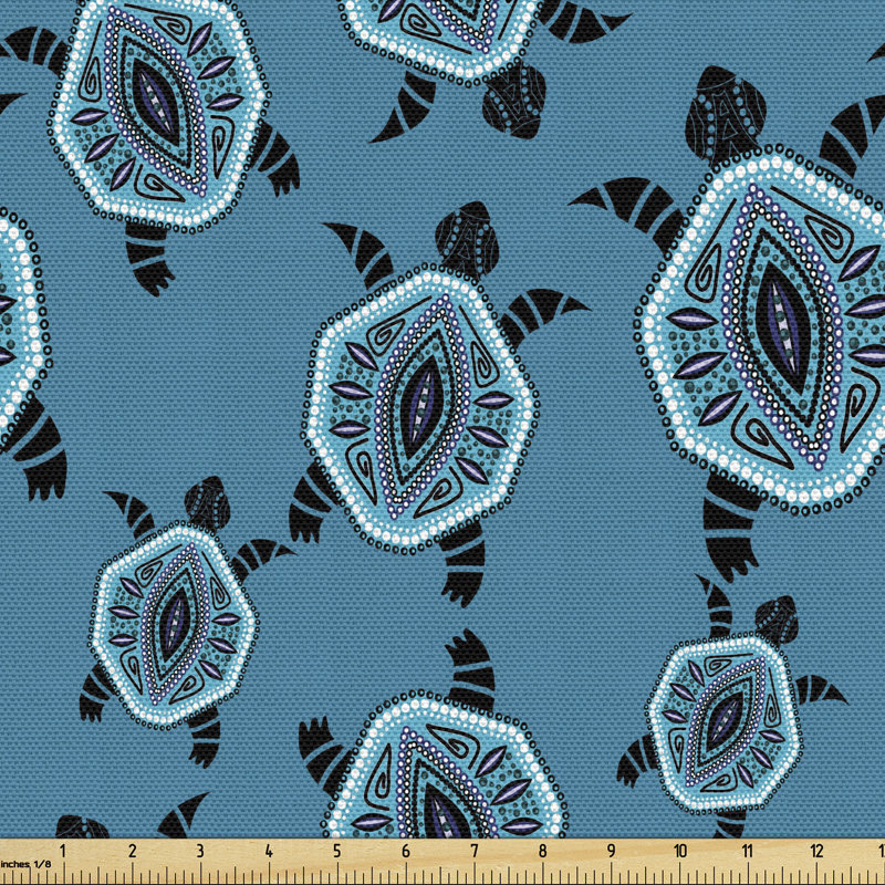 Choudary Art Aboriginal Ornamental Animal Shell Multi-Purpose Fabric