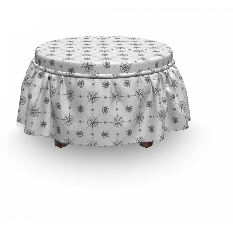 Ensemble de housse pour repose-pieds 2 pièces Compass Windrose And Helms