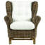 Fauteuil à oreilles en coton de 33 po de largeur Bullis