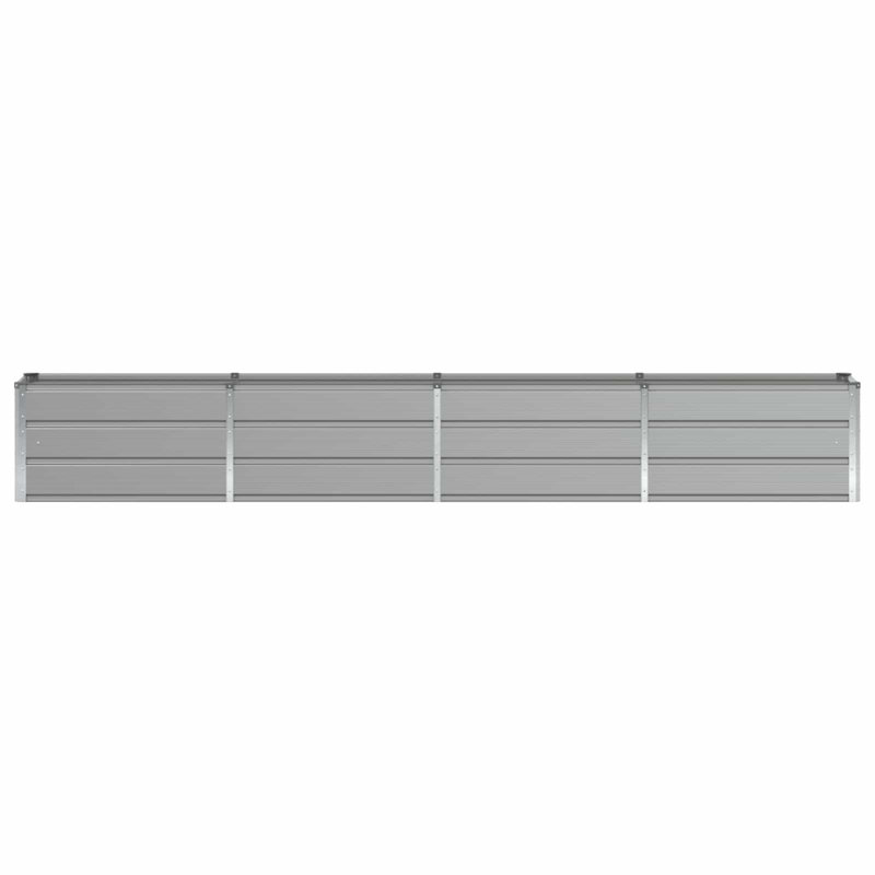Planter Steel, 45cm H x 320cm W x 40cm D, Light Grey