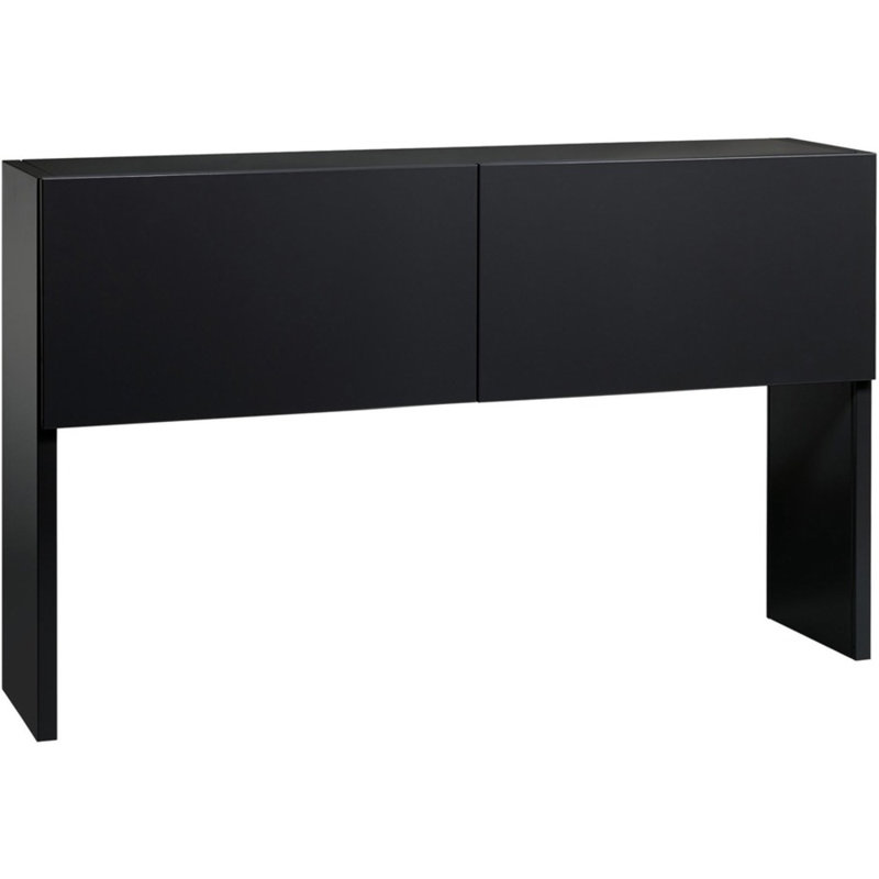 Black Steel Modular Stack-On Desk Hutch