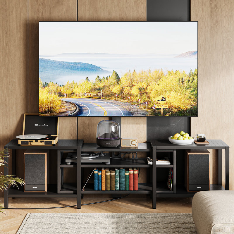 Sauve TV Stand for TVs up to 85", Black