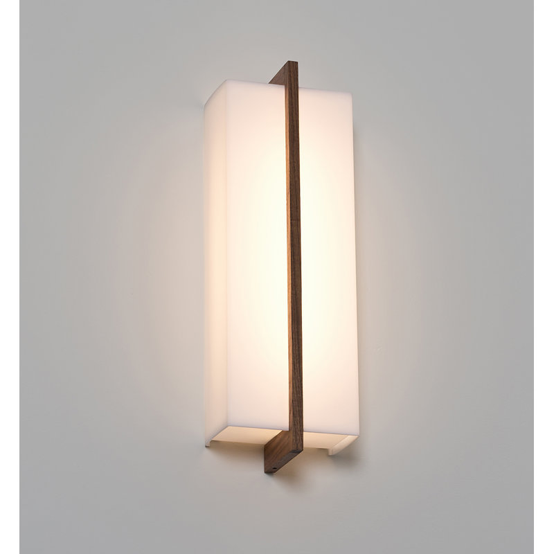 Via LED Dimmable Flush Mount Sconce, Walnut, 2700, 120 V