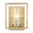 Marco 1-Light Wall Sconce in Brushed Champagne Bronze with Clear Glass