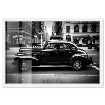 «Vintage Car in New York Shadowbox», photographie élégante par Art Remedy