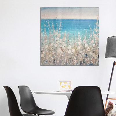 Flowers By The Sea II by Tim OToole - Wrapped Canvas Painting