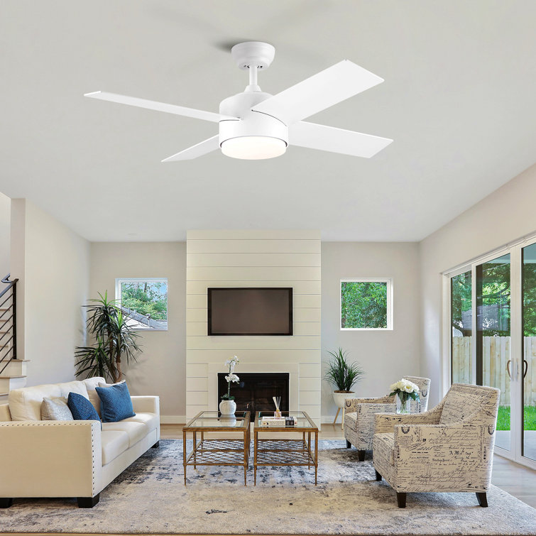 44 In Intergrated Led Ceiling Fan Lighting With Abs Blade
