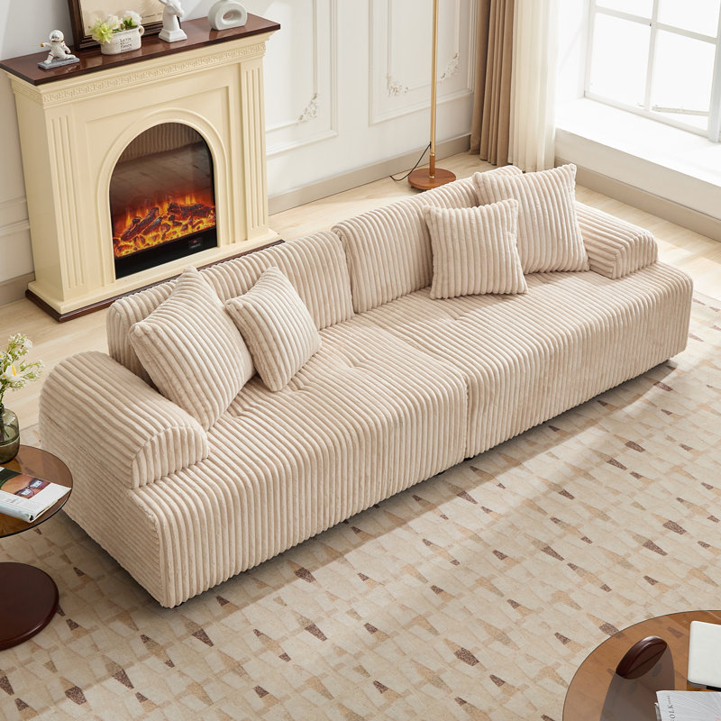 94.5” Wide Modern Style Tufted Sofa