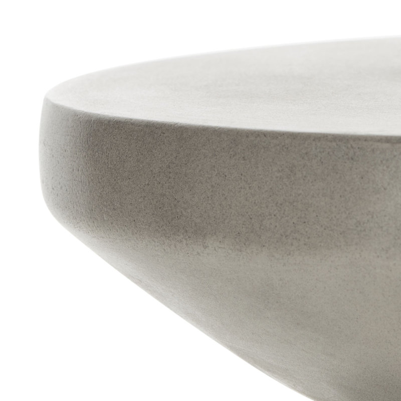 Jianni Concrete Accent Stool, Gray