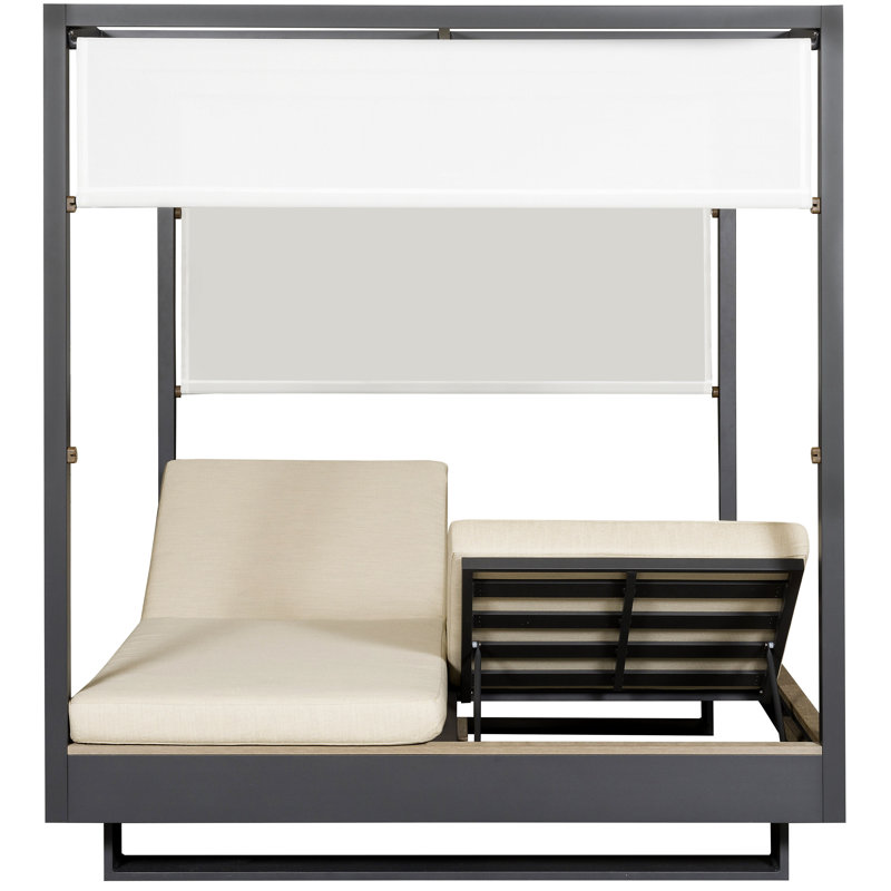 Michael Weiss Montecito 80" Long Reclining Double Chaise with Cushions, Toodaloo Natural