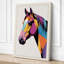 Chromatic Horse Modern - Wrapped Canvas-506602052-506602057