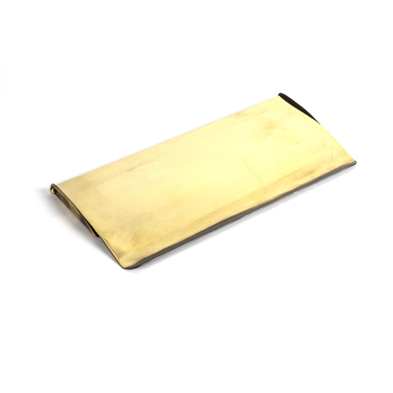 Letter Plate Cover Door Accessory, Aged Brass