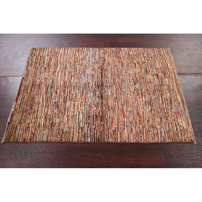 Contemporary Gabbeh Handmade Rug 3x5