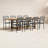 Anautica 8 - Person Teak Patio Dining Set with Oval Table