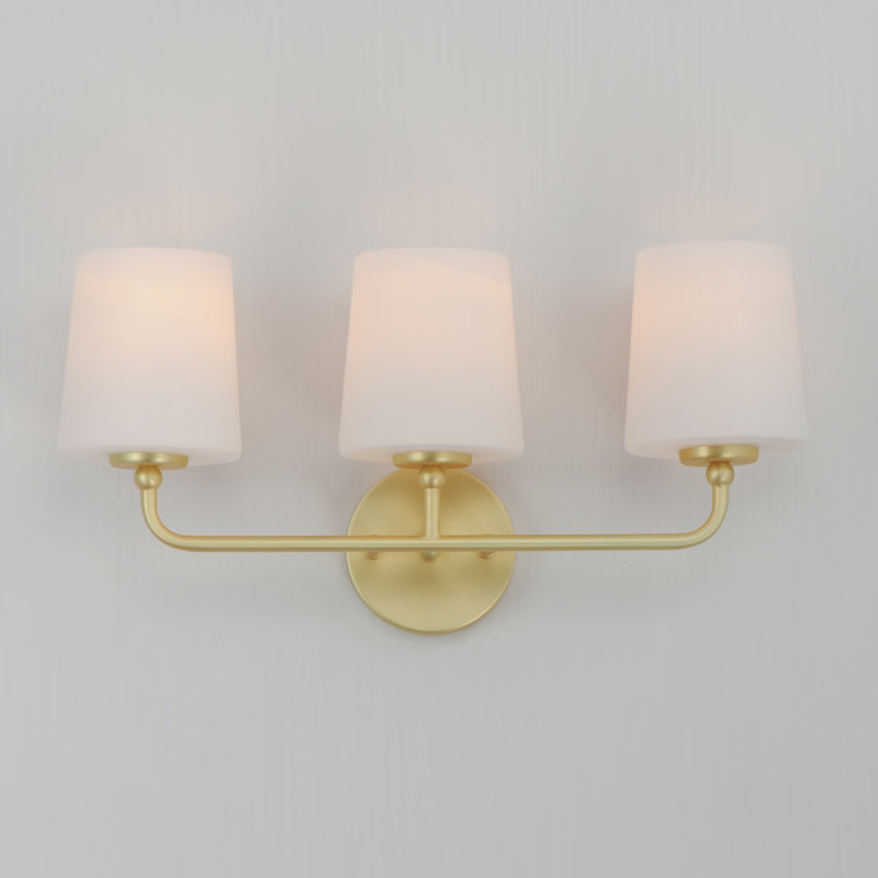 Arkady 3 - Light Dimmable Vanity Light, Satin Brass
