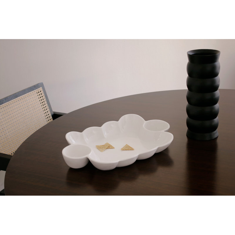 Vida Melamine Chips And Dip Platter