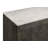 Antolino 3-Door Marble-Top Sideboard Buffet with Checkerboard Wood-Grain Doors, Tobacco Grey