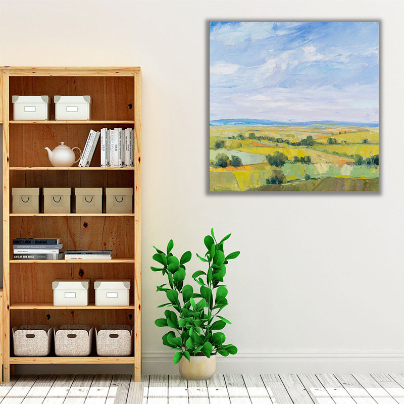 «Pittoresque vue I», reproduction d'art sur toile, H 20 po x l 20 po